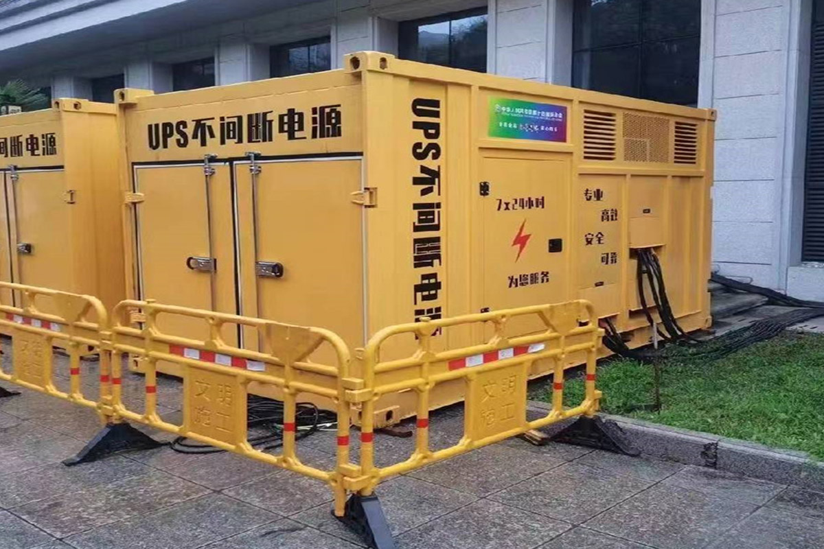 合肥发电机租赁施工现场