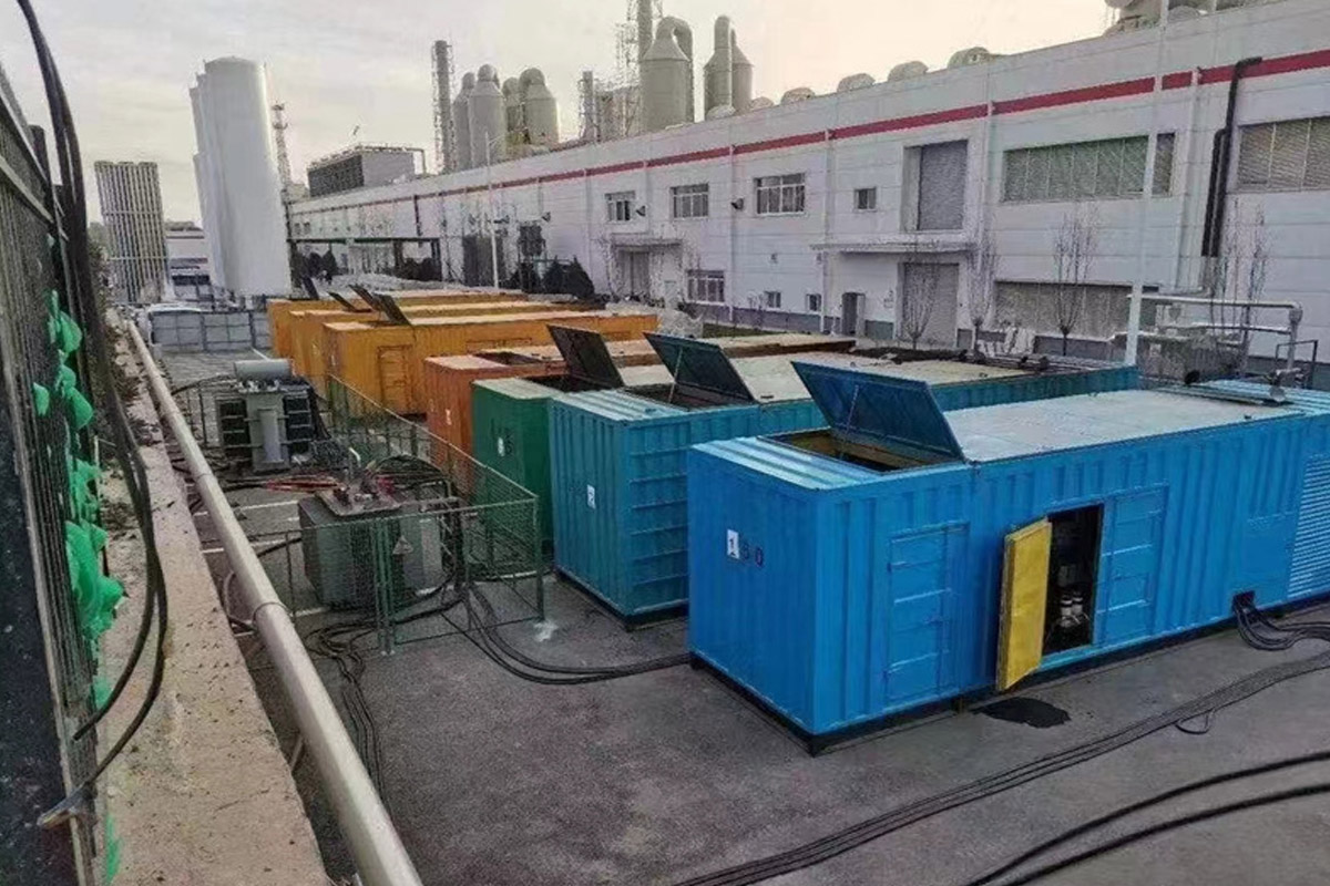合肥发电机租赁施工现场